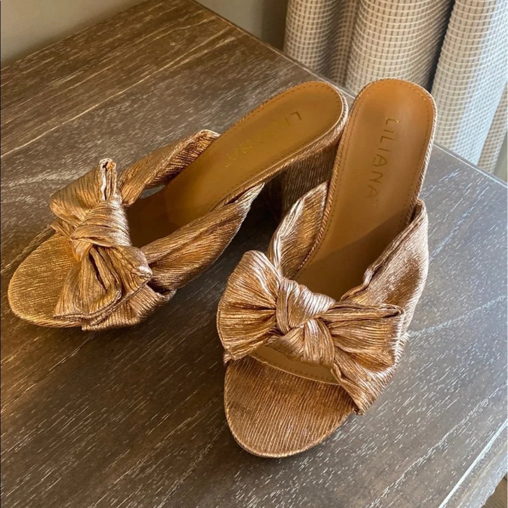 Loeffler Randall Inspired Bow Block Heels